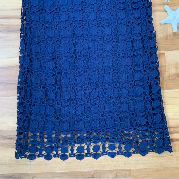 Monteau Women’s High Neck Crochet Overlay Dress, Size XS - Picture 3 of 11